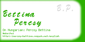 bettina percsy business card